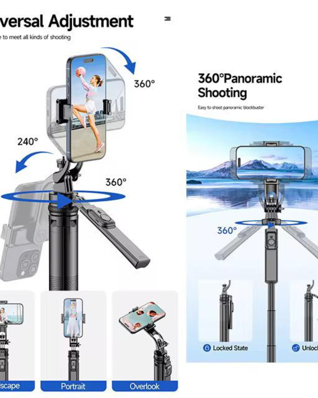 TRÍPODE  C17 CON SEGUIMIENTO FACIAL   “Tu camarógrafo personal 24/7”